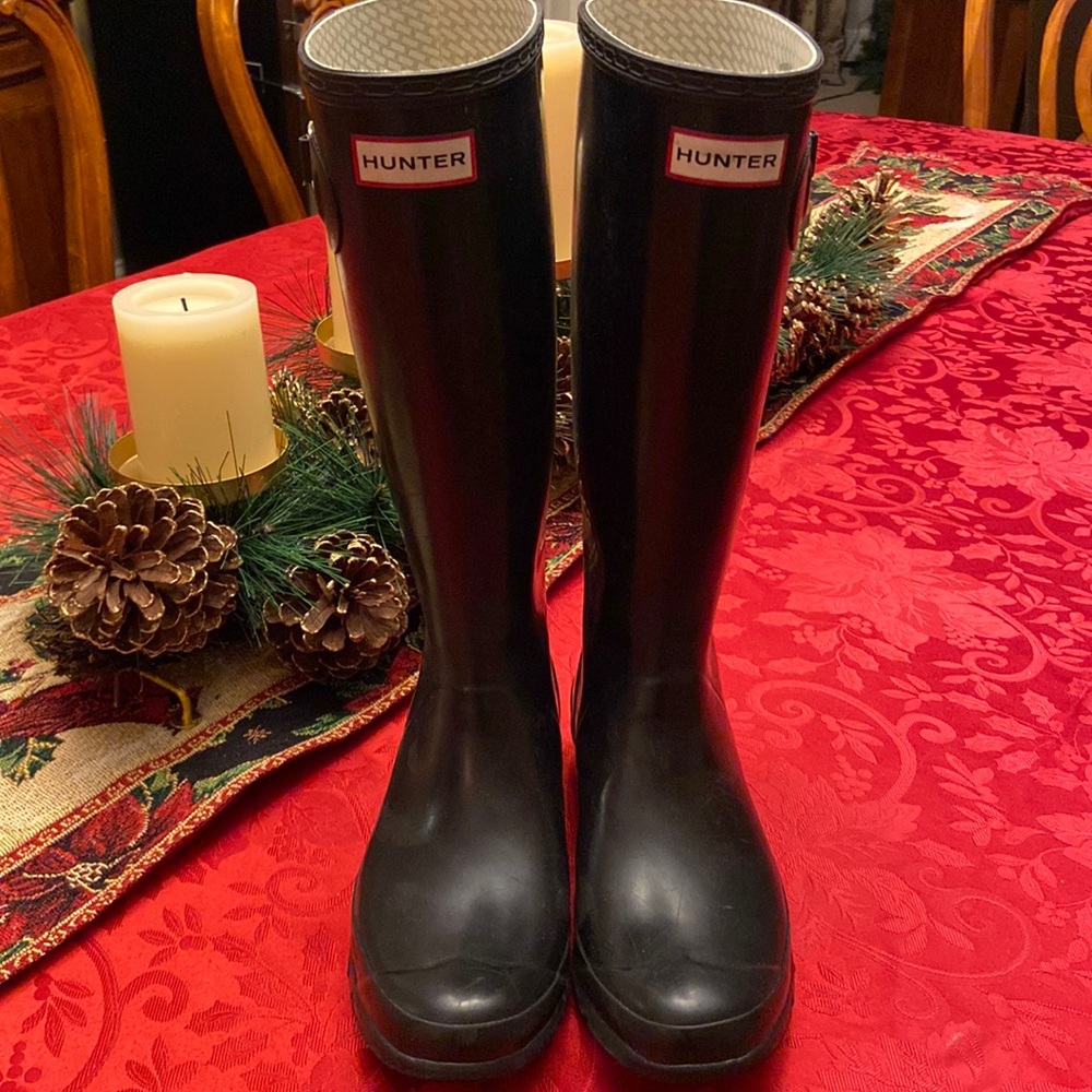 Hunter Rain Boots Black